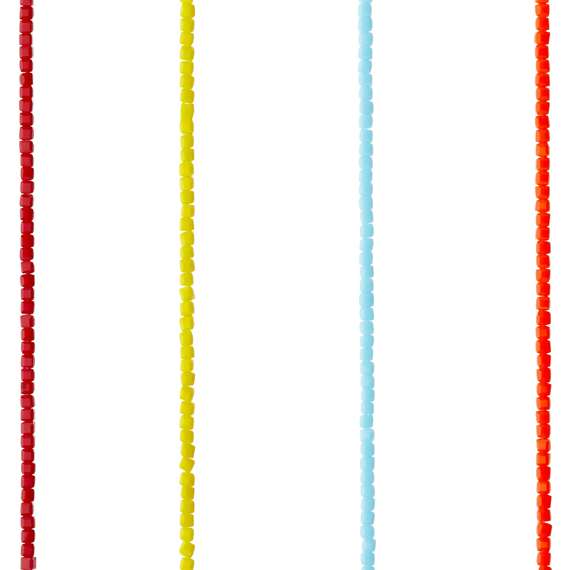 Multicolor Glass Cube Beads, 3mm by Bead Landing™